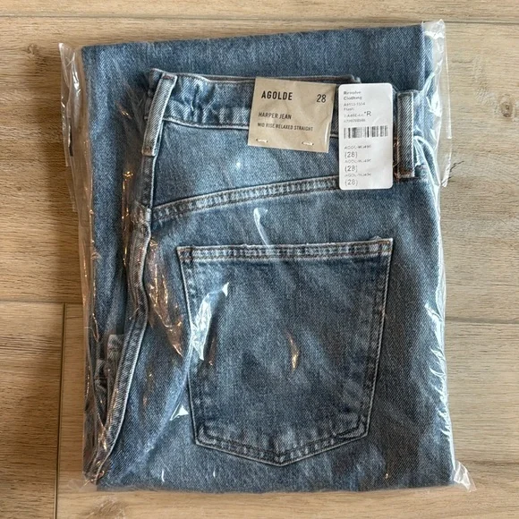 Agolde Harper Jean mid rise relaxed straight - Picture 2 of 5